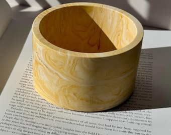 Small Catch-All Bowl: Handmade Pot, Modern Vanity Decor, Jesmonite Key and Jewelry Storage