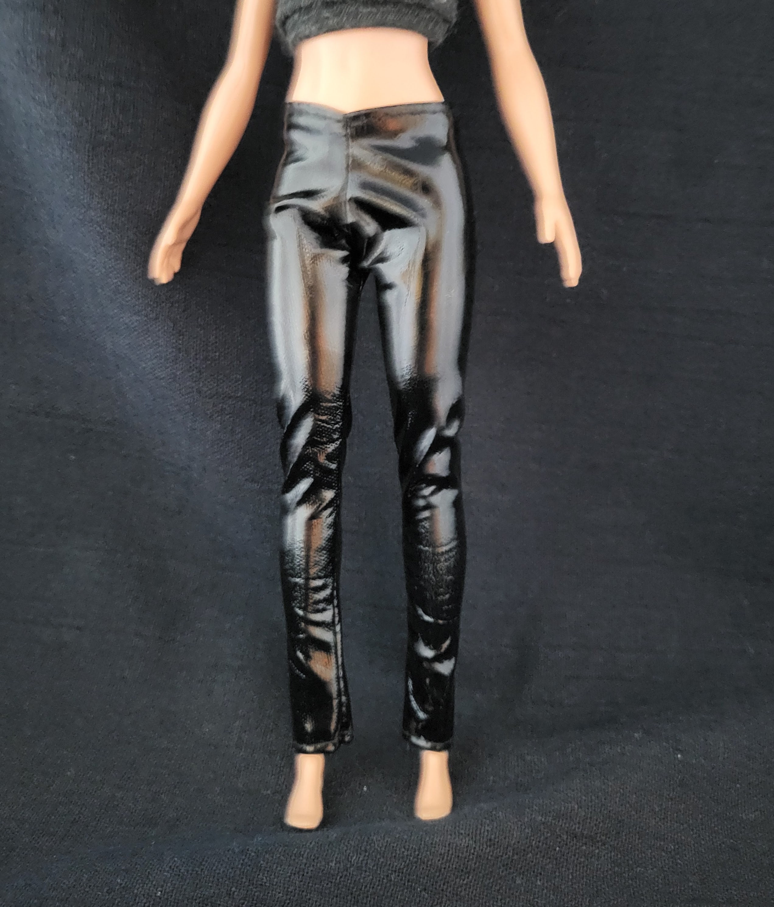 Women Genuine Leather Leggings/black Genuine Leather Leggings/women Genuine Leather  Pants 