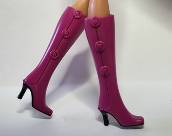 Tall Doll BOOTS Shoes Fits Barbie with High Heels and MTM Made to Move Barbie