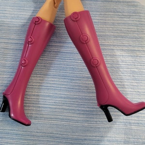 Tall Doll BOOTS Shoes Fits Barbie with High Heels and MTM Made to Move Barbie image 3