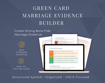 Marriage Evidence Builder for USCIS | Bona Fide Checklist (PDF)