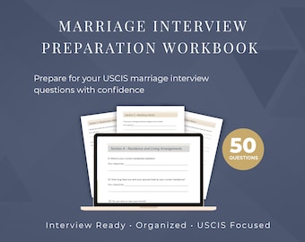 Marriage Green Card Interview Questions (50) | USCIS Prep Guide (PDF File)