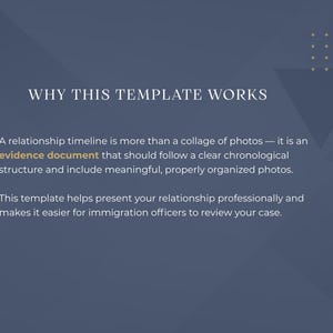 Marriage Evidence Timeline Template | USCIS Relationship Photo Organizer (Canva) image 2