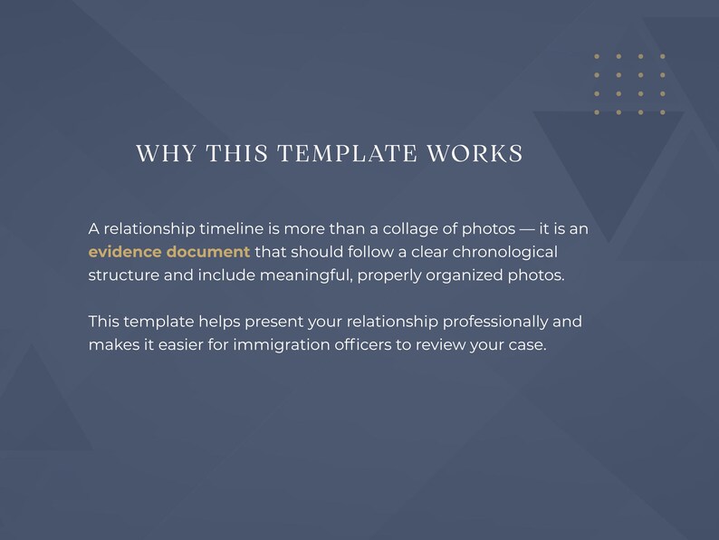 Marriage Evidence Timeline Template | USCIS Relationship Photo Organizer (Canva) image 2