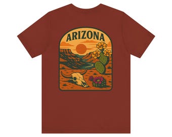 T-shirt Arizona Desert, Southwest-stijl, kleding voor natuurliefhebbers