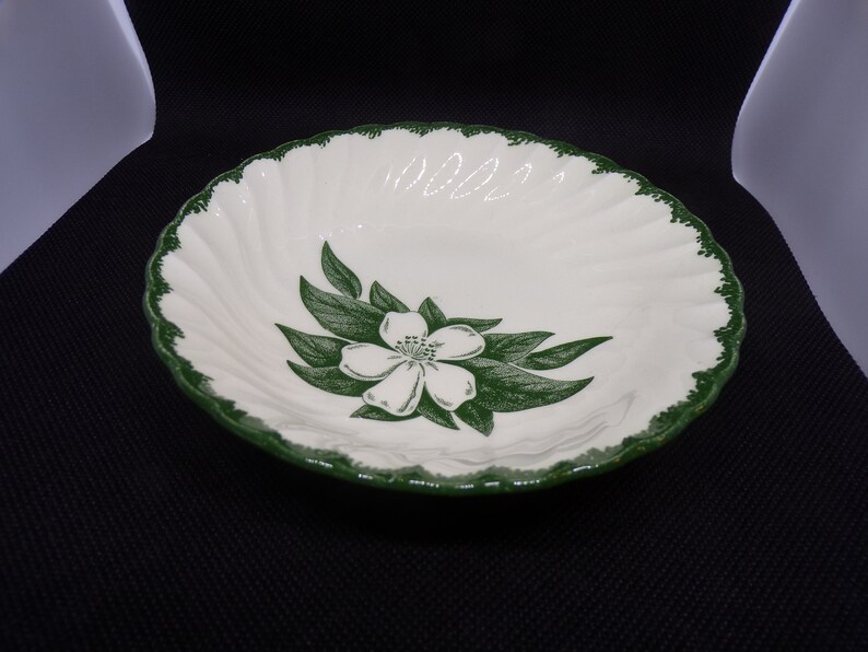 Set of 6 Royal China Woodbury Green Dogwood Underglaze Fruit Etsy