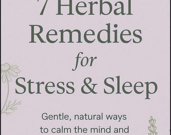 Guía de remedios herbales naturales para dormir: Consejos para aliviar el estrés (Descargar PDF)