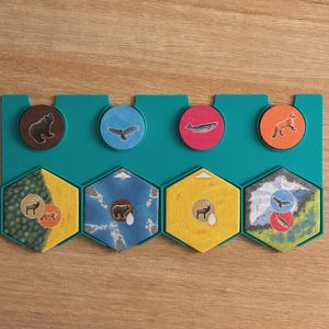Cascadia Tile Tray Upgrade - Board Game Organizer