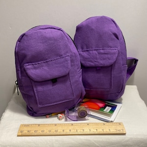 18 Inch Doll Purple Backpack/Teddy Bear Purple Backpack/Doll Teddy Bear School Supplies Accessories