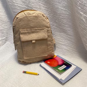 18 Inch Doll Tan Backpack/Teddy Bear Khaki Backpack/Doll Teddy Bear School Supplies Accessories