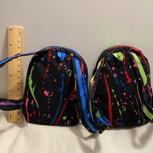 18 Inch Doll Paint Drops Backpack/Teddy Bear Backpack/Colorful Doll School Supplies Bag image 4