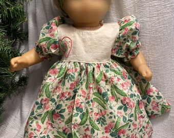 15 Inch Baby Doll Spring Dress Outfit/Green Sweet Pea Baby Doll Outfit