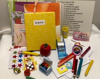 18 Doll School Supplies - Etsy