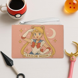 Sailor Scout Clutch Bag, Cute Anime Purse, Cosplay Accessory for Conventions, Kawaii Magical Moon Girl Handbag, Gifts for Manga Fans