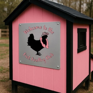 Letrero del gallinero del Club Avícola Rosa (descarga digital)