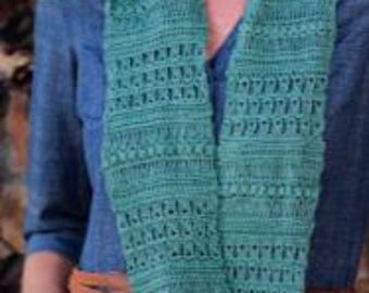 Soft Jade Moebius Cowl Crochet Pattern PDF Broomstick Lace Infinity Scarf Puff Stitch Neck Warmer