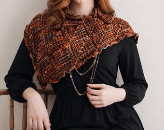 Diamond Motif Shawlette Knitting Pattern PDF Lace Shawl Pattern Knit Wrap Pattern Triangle Shawl Digital Download