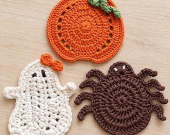 Halloween Crochet Pattern Bundle Pumpkin Spider Ghost PDF Crochet Patterns Spooky Fall Decor Digital Download