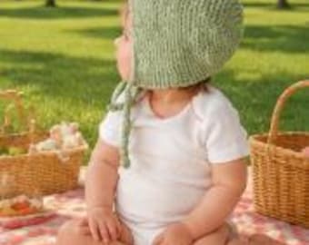 Textured Baby Bonnet Pattern PDF Easy Crochet Baby Hat Newborn Toddler Instant Dawload