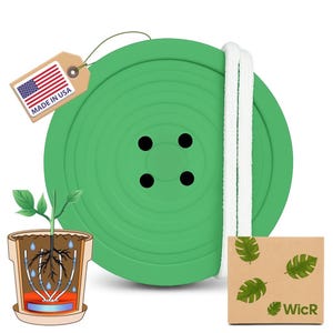 Self-Watering Planter Insert for Houseplants, Flower Pots and Hanging Baskets – Bottom Watering Reservoir with Wicking System – USA Made