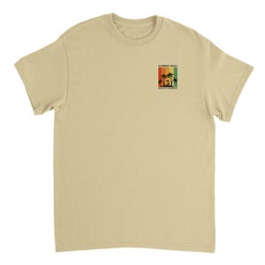 Unisex Crewneck T-shirt | Gildan® 5000 Retro Summer Vibes Beach T-Shirt – Palm Tree Paradise Tee – Vintage Sunset Holiday Shirt