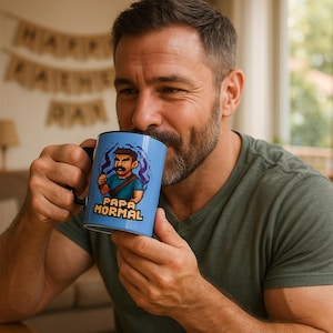 Tasse papanormal / Tasse Fête des Pères / Cadeau Papa / Tasse Humor Papa / Anniversaire Papa / Mug Drôle / Mug Musclé / 5 Coloris