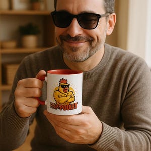 Tasse Papoulet / Tasse Fête des Pères / Cadeau Papa / Tasse Humour Papa / Anniversaire Papa / Mug Drôle / Mug Musclé / 5 Coloris