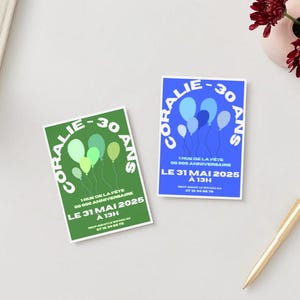Invitation anniversaire