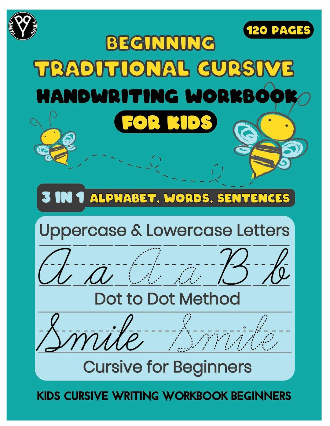 Cursive Handwriting Workbook for Kids: Letter Tracing Practice - Etsy