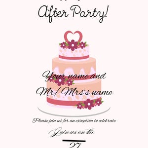 Wedding party Canva template
