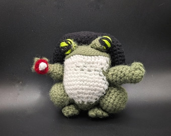 Wizard frog amigurumi