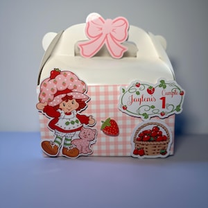 Boîte de bonbons au shortcake aux fraises