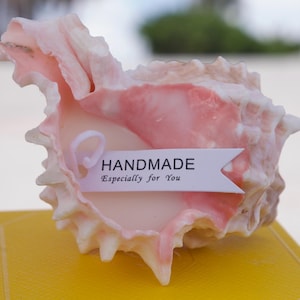 Handmade Shell Candle | Natural Conch Shell Gift | Beach Decor | Ocean-Inspired Candle | Eco-Friendly Coastal Vibes