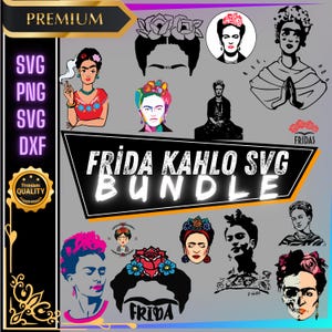 Frida SVG Bundle – Mexican Art , Culture Cut Files for Creative Projects & DIY Crafting