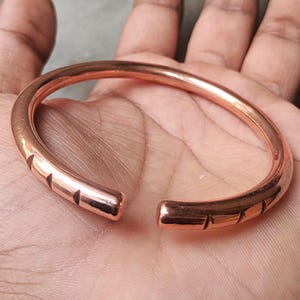 Pure Copper Bracelet - Adjustable Copper Bracelet - Copper Arthritis Bracelet - Unisex Copper Bracelet - Healing Copper Jewelry Gift For Her