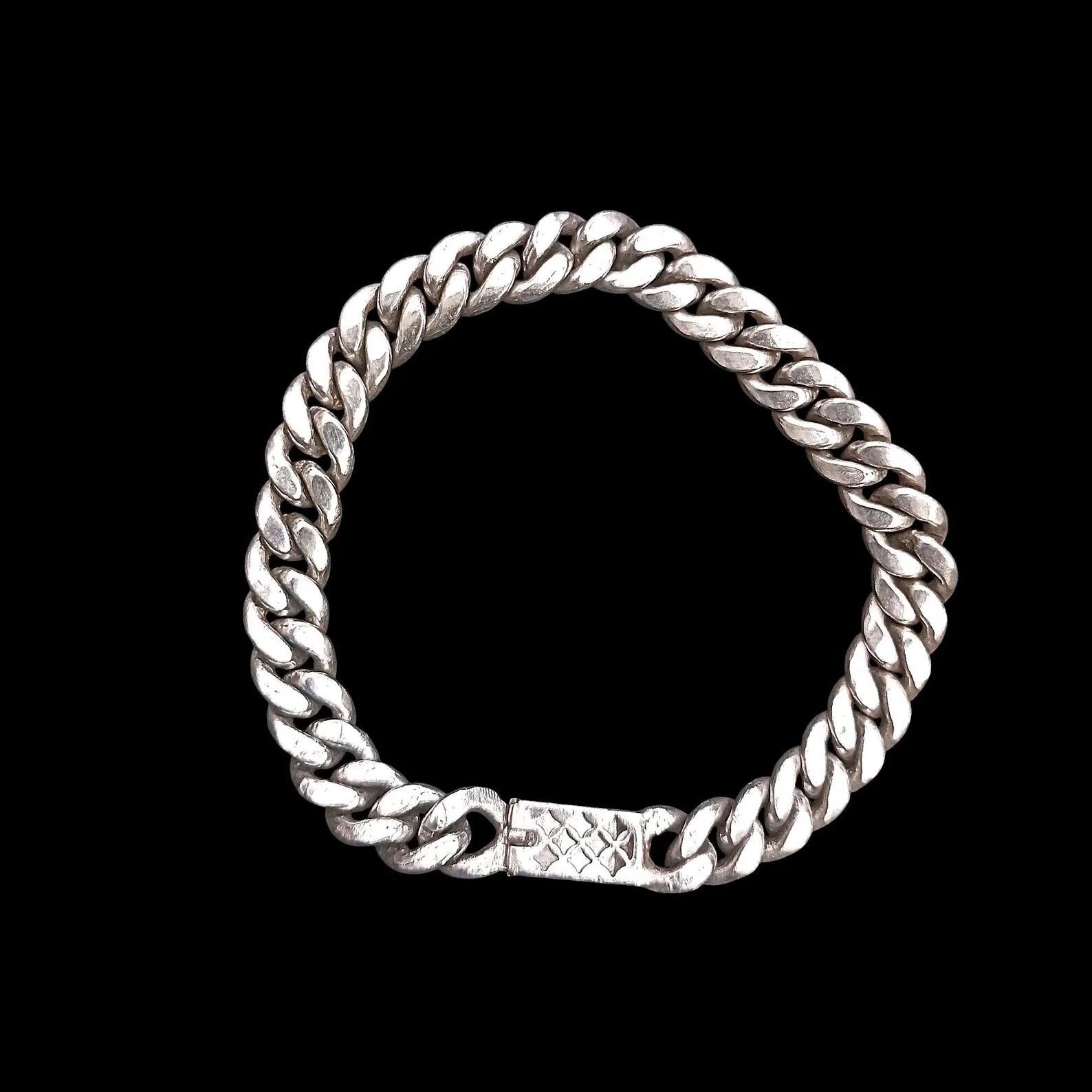thumbnail interactive-video image 1 of Men's Stainless Steel Miami Cuban Curb Chain Bracelet - 7.5-11", 7/10/12mm Width 1 of 3