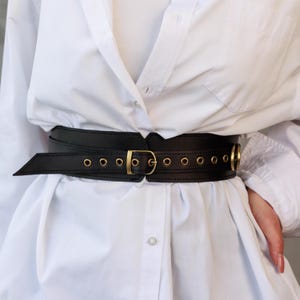 Leather waist belt for women, Leather wide waist belt, Underbust waist belt, Womens belt for dresses, Fashion leather belt, Cincher belt