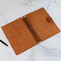 Handmade leather journal cover, Monogrammed journal cover, Personalized refillable journal, Leather bound journal, Custom notebook covers product logo