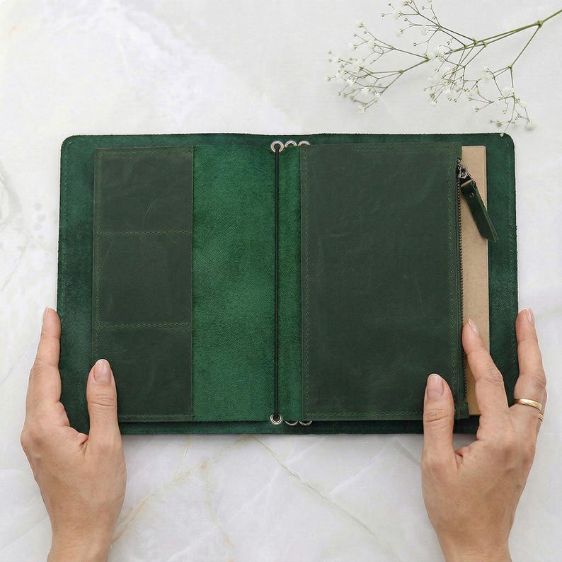 Personalized Leather Journal Insert, Planner Insert Organizer, Leather ...