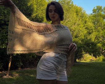 Boho Poncho Top