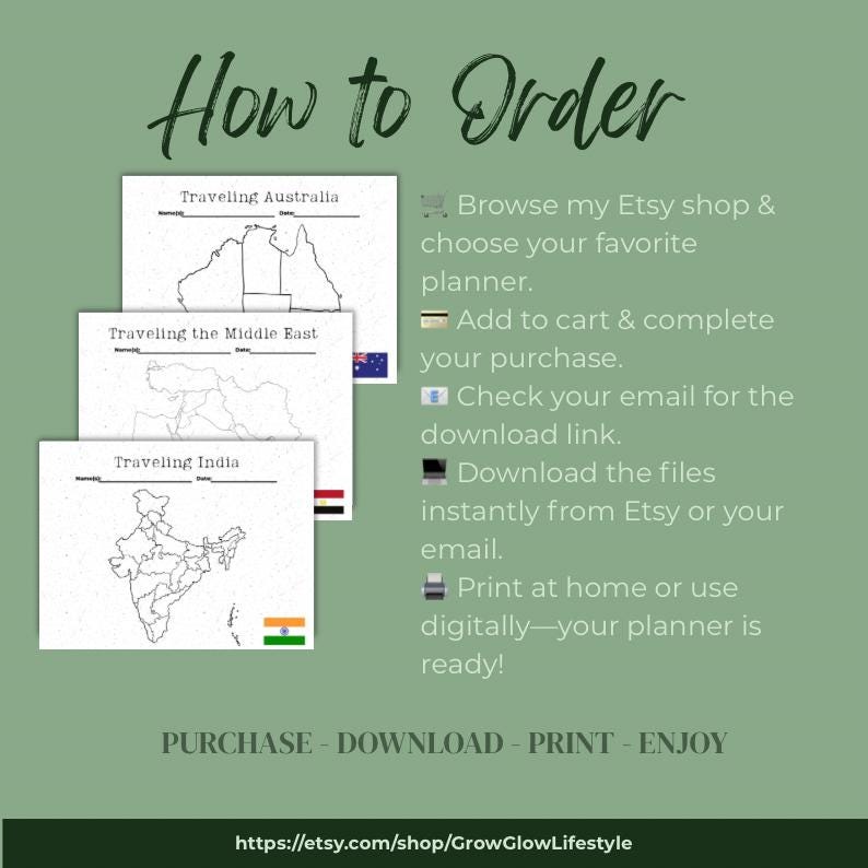 Printable Travel Maps: Color-in World Adventure Tracker (PDF Download ...