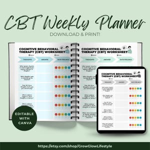 CBT Therapist Worksheets: Mental Health Treatment Planner (Digital Download)