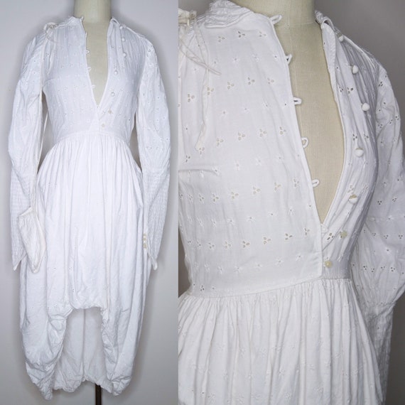 Vtg 70s Marie Pierre Tattarachi white prarie vict… - image 7