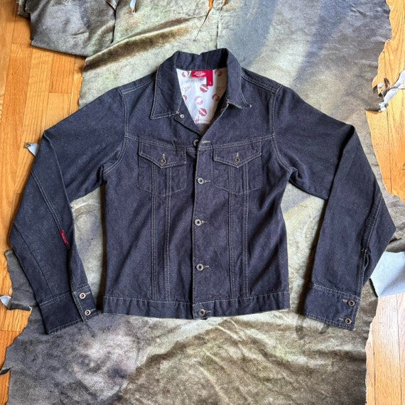 Y2K fiorucci western denim long sleeve jacket Siz… - image 1