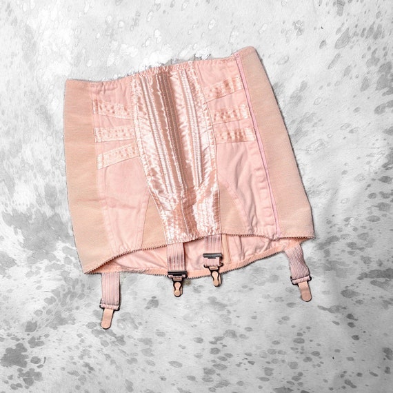 vtg 40s/50s pastel pin up pink girdle by excelsior