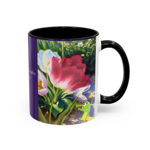 Vibrant Floral Accent Coffee Mug, Colorful Gift for Garden Lovers, Nature-Inspired Drinkware, Perfect for Birthdays, Father&#39;s Day