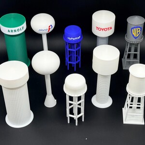Custom Water Storage Tower-Spheroid, Composite, Hemispherical Bottom, Elevated Multi-leg Steel Tank. Personalizable!