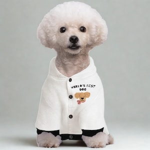 Custom Dog Hoodie Personalized | Pet Sweatshirt with Name | Dog Clothes Gift | Eco-Friendly Recycled | Small Medium Large XL
