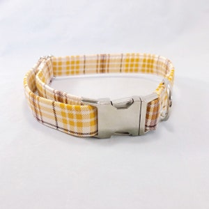 Plaid Dog Collar · Autumn Collar · Fall Dog Collar · Orange Plaid · Plaid Dog Collar · Dog Collar · Boy Dog Collar · Girl Dog Collar