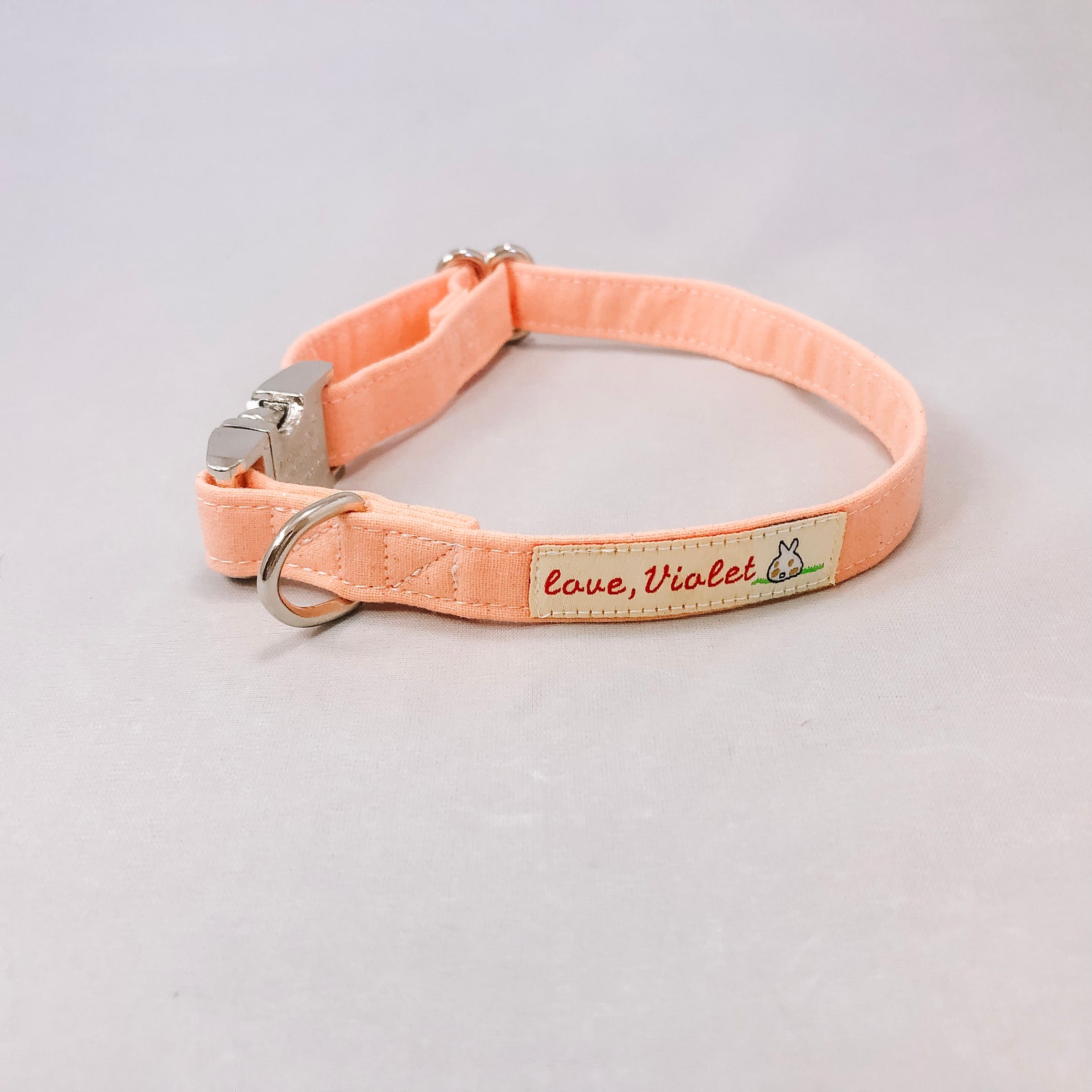 Peach Dog Collar Peach Collar Boy Dog Collar Girl Dog Etsy